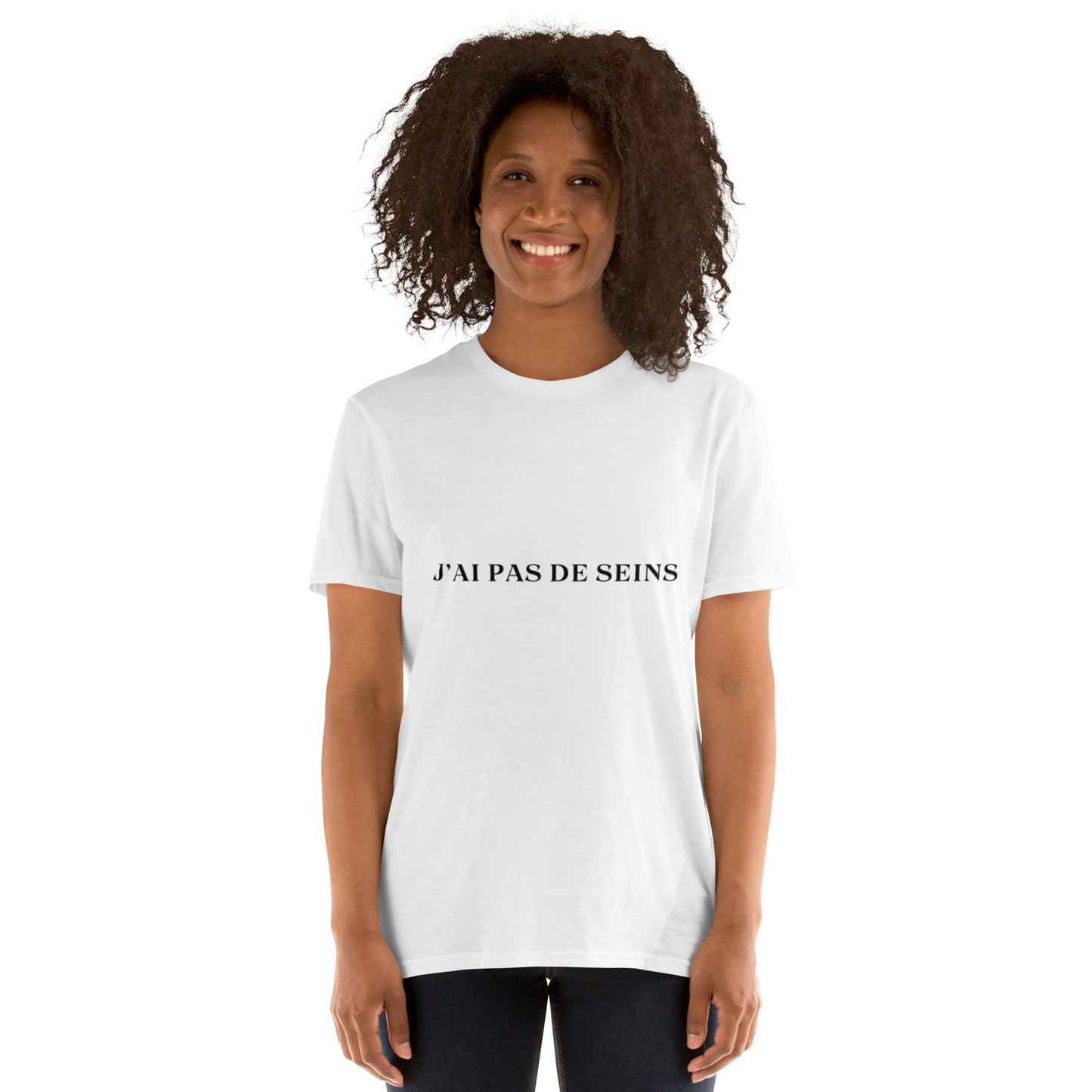 T-shirt " j'ai pas de seins "